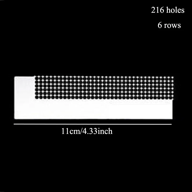 1PC Stainless Steel Diamond Painting Ruler Fix Tools Diamond Embroidery DIY Mosaic Adjustment Corretor Cross Stitch Tools 