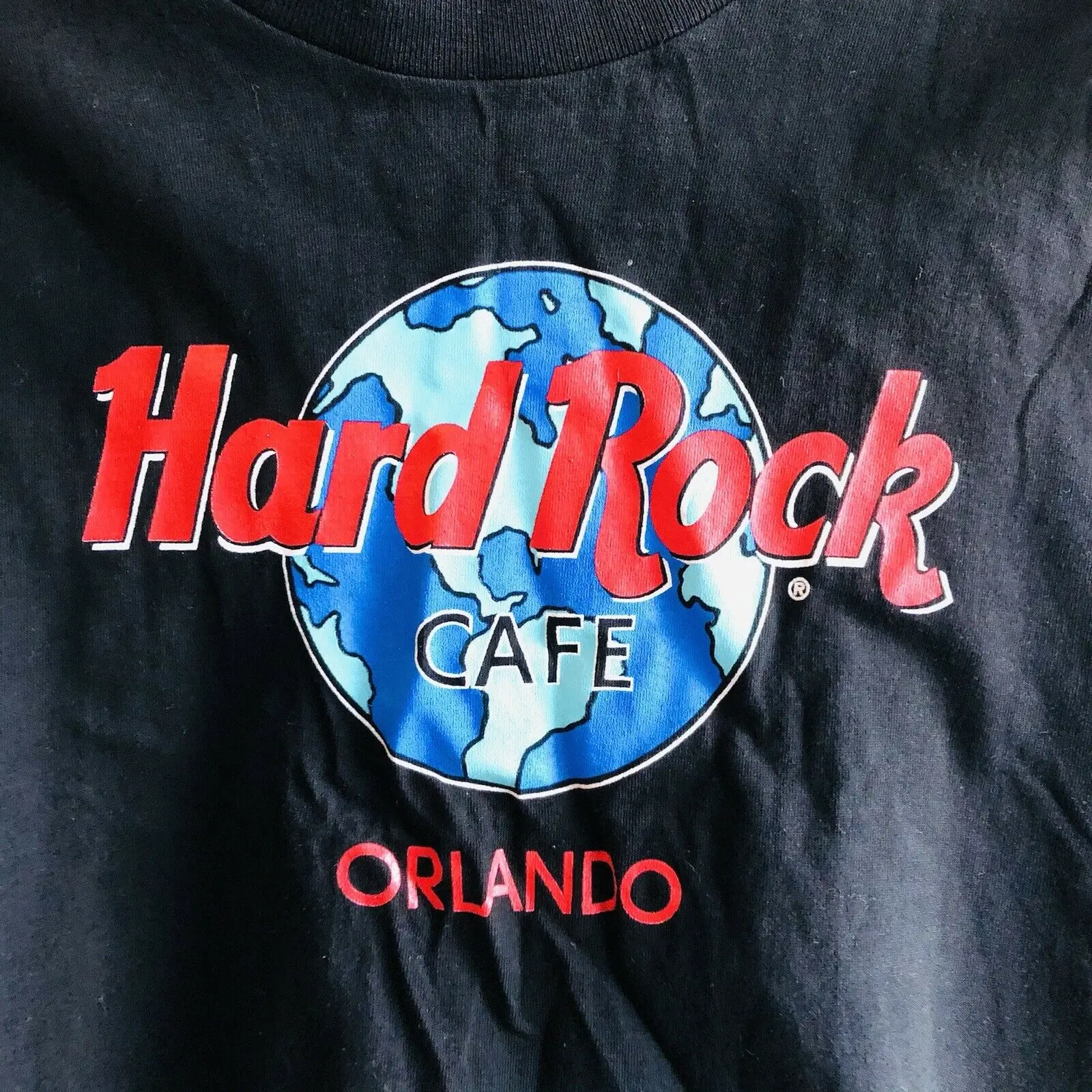 Maglietta Vintage A Punto Singolo Hard Rock Cafe Orlando Taglia Xl