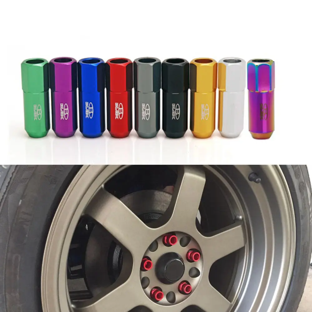 Car Accessories Auto Accessories Blox Racing Forged 7075 Aluminium Wheel Lug Nuts P 1.5 / P 1.25 L: 60mm 20Pcs EP-550NUTS