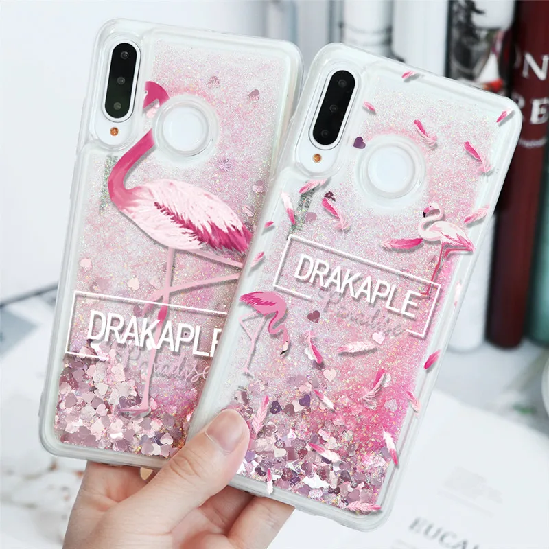 

Dynamic Liquid Pink Quicksand Case For Huawei Honor 8X 5X 6A 6X 7 7X 7A 8 9 Lite View 10 20 Y5 Y6 II Y7 Pro Y9 2019 2018 G8 Case