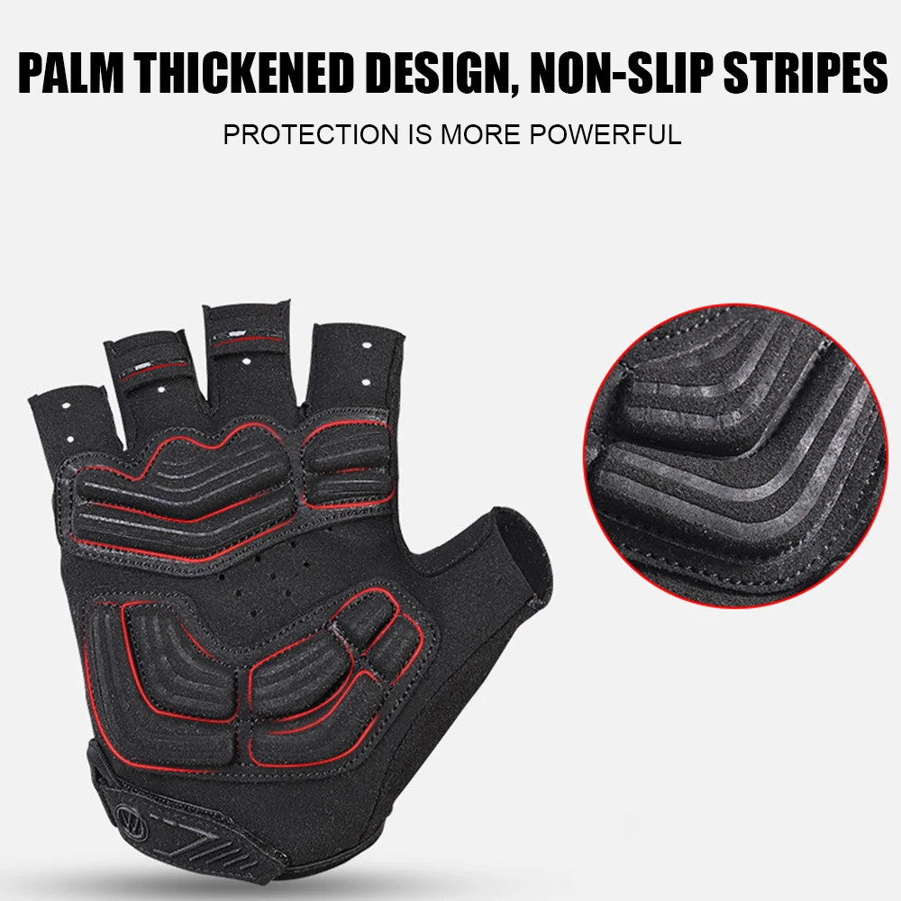 New 2019 Pro Velo Half Finger Cycling Gloves SBR Fillings Racing Mountain Bike Gloves Breathable MTB Road Bicycle Gloves