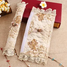 2 шт. моющаяся модная кухонная печь холодильник декоративная Волшебная наклейка кружева СВЧ винтажная защита для двери ручка Крышка