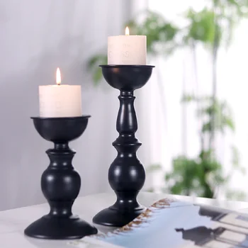 

Nordic Abstract Candle Holder Vintage Retro Metal Wedding Taper Candle Holder Stand Table Portavelas Wedding Centerpieces AD50CH