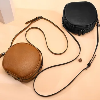

Genuine Leather Fashionable Women's Bag New Korean Small Shoulder Bags
