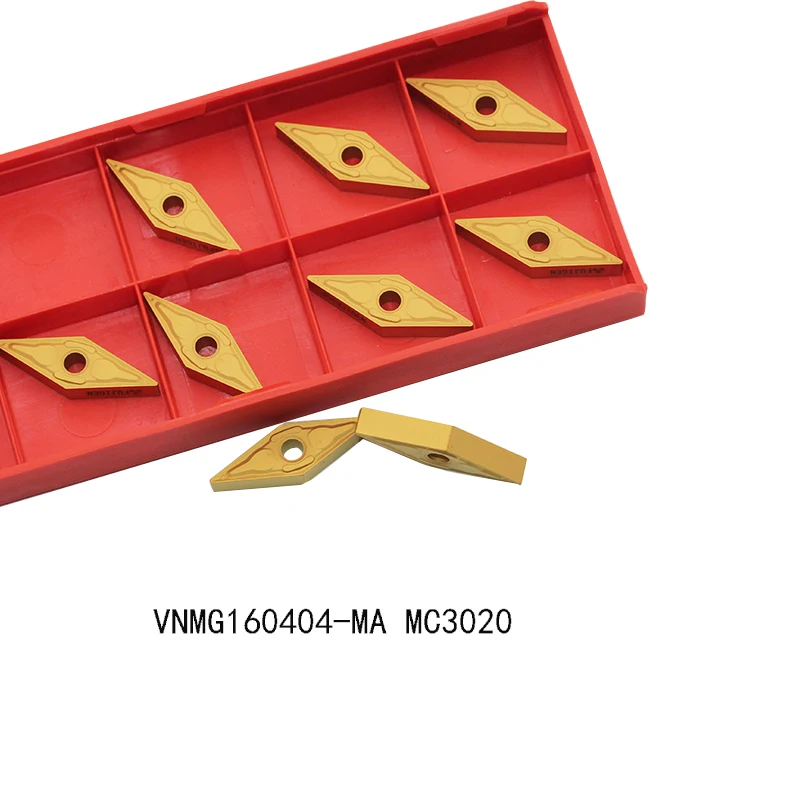 10 шт. VNMG160408 MA карбидные вставки токарный станок с ЧПУ токарные инструменты для стали высокое качество обработки резки