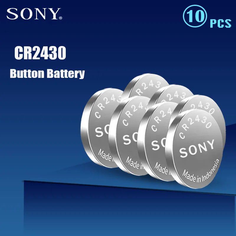 10 шт. 100% оригинальный Sony CR2430 DL2430 CR 2430 3 В литиевая батарея для умных часов
