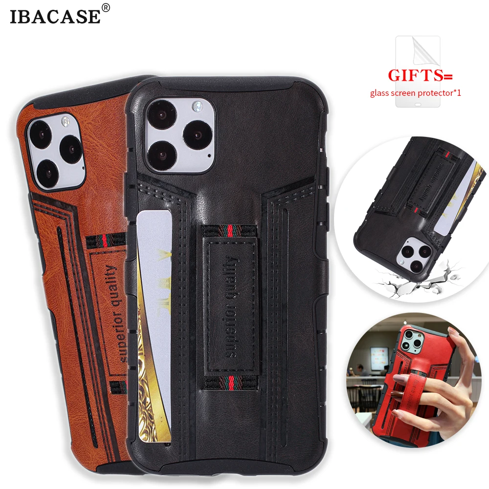 Полный Чехол для iPhone 11 11pro max Shock drop ручные отделения карт задняя крышка чехол x xs 6s 7