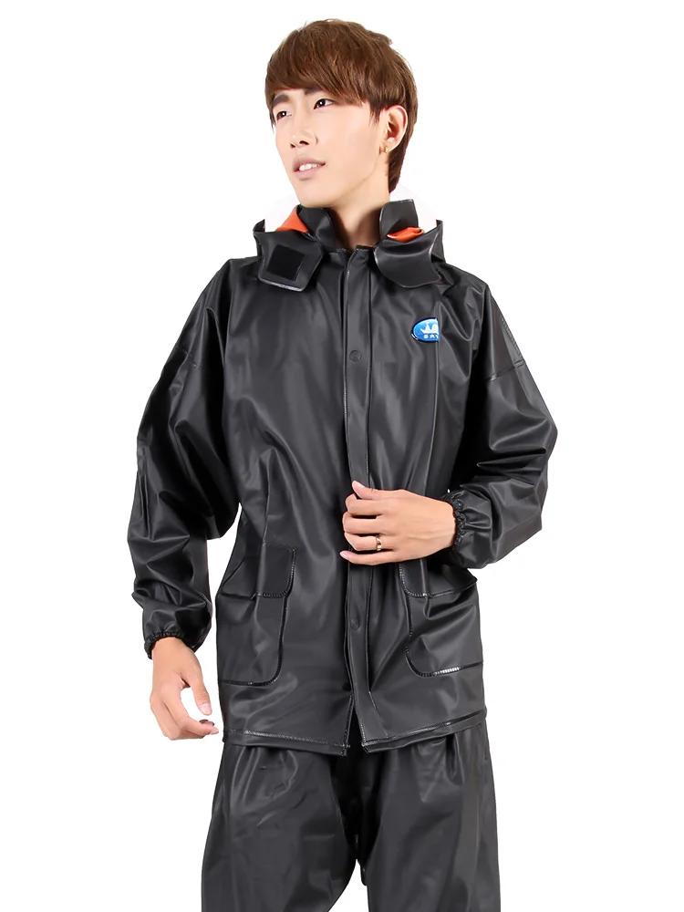 Прозрачный плащ брюки костюм водонепроницаемый мужской непромокаемый плащ велосипедный мотоцикл электромобиль Женская непромокаемая одежда с капюшоном QKR357
