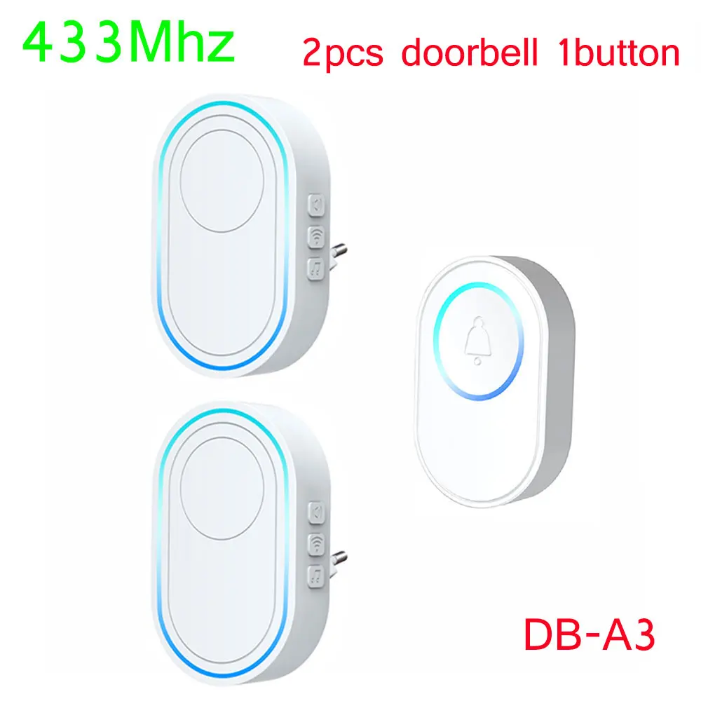 ZONAN DB11 DB10 Smart Home Wifi Tuya Doorbell Alarm System 58 Sound Apartment Bell 433MHz Wireless Detectors Security Alarm doorbell screen intercom Door Intercom Systems