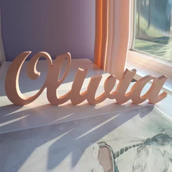 Personalized Wooden Name Sign - Children's Wall Decor & Custom Wooden Letters (Golden)