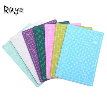 

A5 PVC Self Healing Cutting Mat Craft Quilting Grid Lines Printed Board school diy manualidades oficina escolar patchwork pink