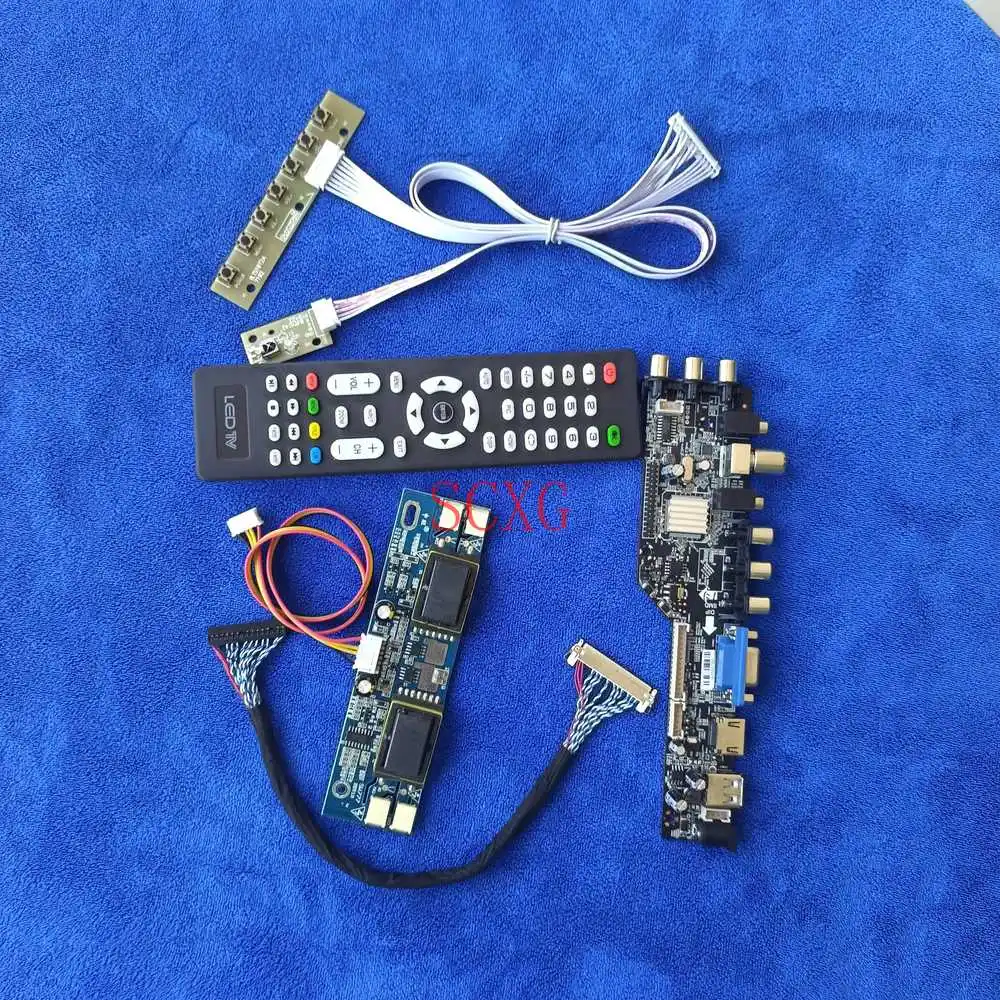 Плата привода ЖК-монитора 30 Pin LVDS ДЛЯ CLAA215FA01/A LTM215HT02 4-CCFL VGA USB HDMI-совместимый