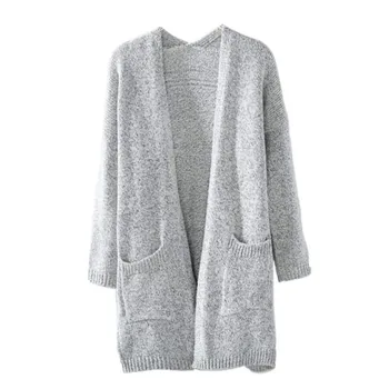 

Autumn Winter Women Fashion Knitted Sweater Coat Long Sleeve Cardigans Casual Loose Jacket Outwear