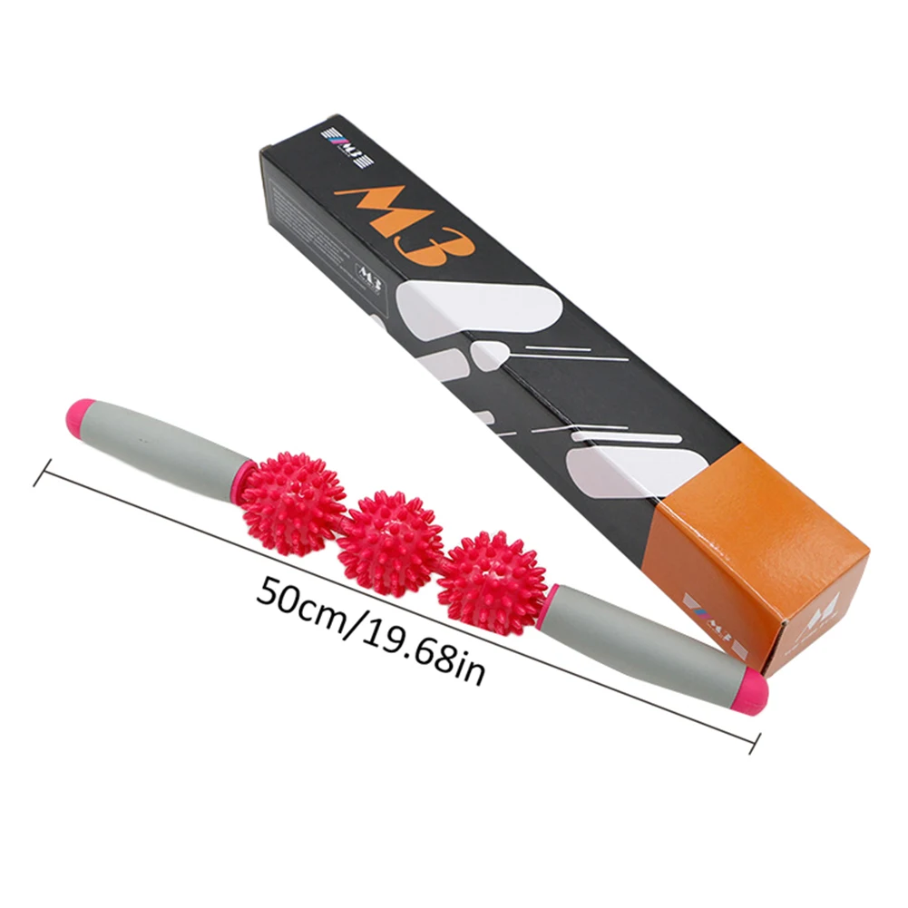 Yoga Muscle Massage Roller Stick Myofascial Trigger Point Release Soothing Tightness Pain In Backs Legs Calf Hand Feet& Neck