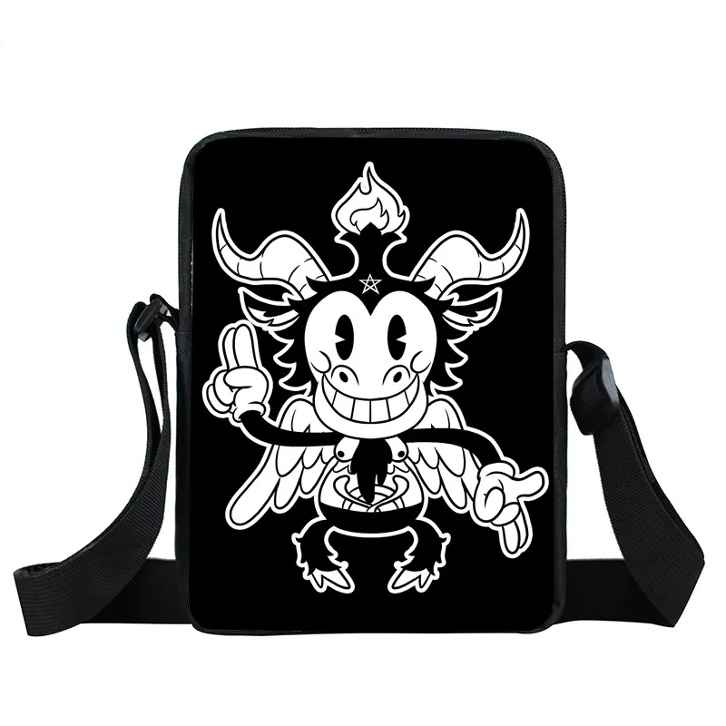 Мини-сумка-мессенджер с принтом в виде букв/ведьмы/черного кота/куклы вуду, женская сумка, маленькая сумка на плечо для девочек-подростков - Цвет: xkbdab02
