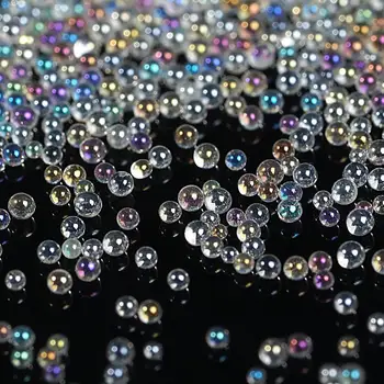 

Crystal AB Micro Beads Rhinestones Nail Beads Glass 3D Caviar Design Beads For Nails Art Nail Bouillon Decorations All R3T2