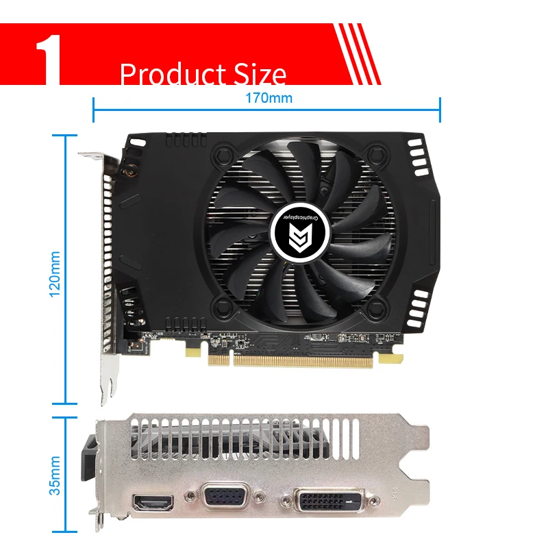 Graphics Card Original Chip GTX750 2GB 128BIT VGA 2048MB Video Card GTX PC Computer  for NVIDIA GPU Model Video Memory