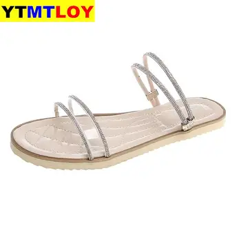 

2020 new trend women's sandals and slippers dual-use women's simple sandals fashion design ladies sandals beach shoes size 35-44