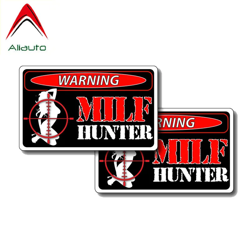 Aliauto 2 X забавные автомобильные наклейки сексуальная девушка Milf Hunter ПВХ