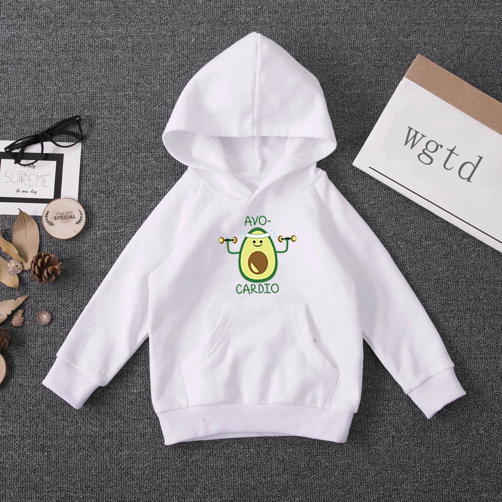 Hoodies 11 Новинка; детские толстовки с капюшоном для мальчиков и девочек с принтом авокадо; зимняя теплая толстовка с капюшоном для малышей; Рождественские толстовки для малышей; повседневная одежда для подростков - Цвет: Hoodies 11