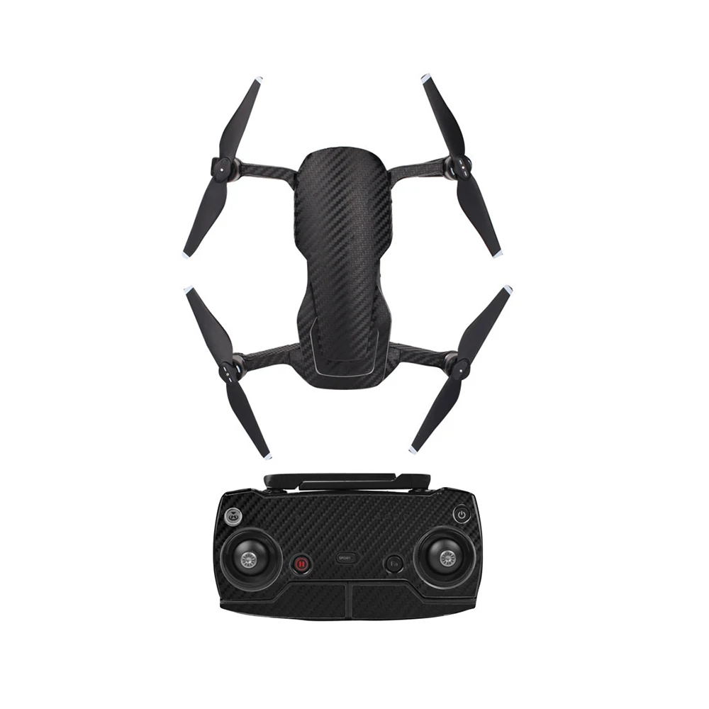 Waterproof PVC Carbon Grain Graphic Stickers Full Set Skin for DJI MAVIC AIR