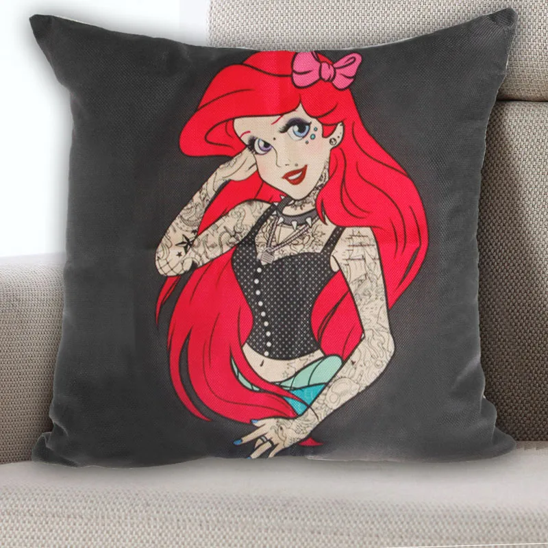 

Drop Ship 45x45cm Princess Linen Cushion Cover Pillow Case Decorative Sofa Bedroom Home Decor