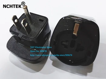 

NCHTEK 10A 250V 10A 250V US 5-15P Canada Japan Thailand Male To Universal US EU 3Pin AC Power Travel Adapter/Free Shipping/10PCS