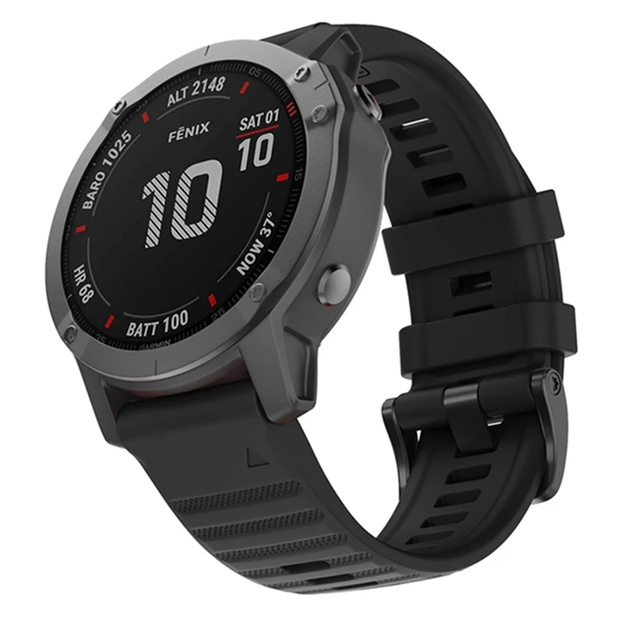 

26 22 20MM Watchband for Garmin Fenix 6X pro 6 6S 5 5X 5X plus 5S 3 3 HR Watch Quick Release Silicone Easyfit Wrist Band Strap
