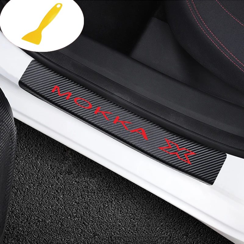 CDIY автомобильные дверные наклейки на пороги для Opel Mokka аксессуары 4 шт против царапин автомобильный Стайлинг