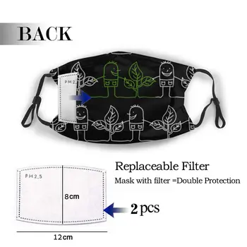 

protective mask with filter Friends Of The Enviromental Earth anti dust PM2.5 reuse adult teen child girl