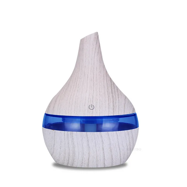 300ml mist diffuser Aroma essential oil diffuser wood mistmaker portable usb air humidifier aroma diffuser fogger air vaporizer - Цвет: white wood