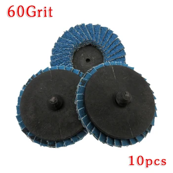 

10Pcs 2Inch 50MM Deburring Torque Sand Discs Metal Grinding Diamond Angle Wheel Paint Rust Removal Cleaning Polishing 60 Grit