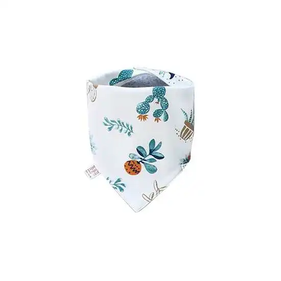 Dog Bandana Scarf Dog Accessories Fruit Plaid Washable Dog Bib Cotton Personality Pineapple Cat RosePattern Print - Цвет: 5