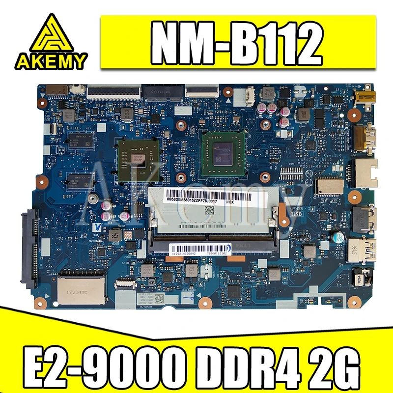 Новая материнская плата CG512 NM-B112 для For Lenovo 110-15AST ноутбука SWG CPU:E2-9000 DDR4 GPU AMD 2GB FRU