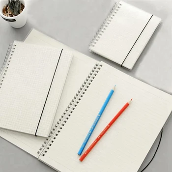 

A6 A5 A4 Scrub Coil This Transparent Horizontal Line White Paper Grid Dot Hand Account Book Strap Notepad Notebook Diary