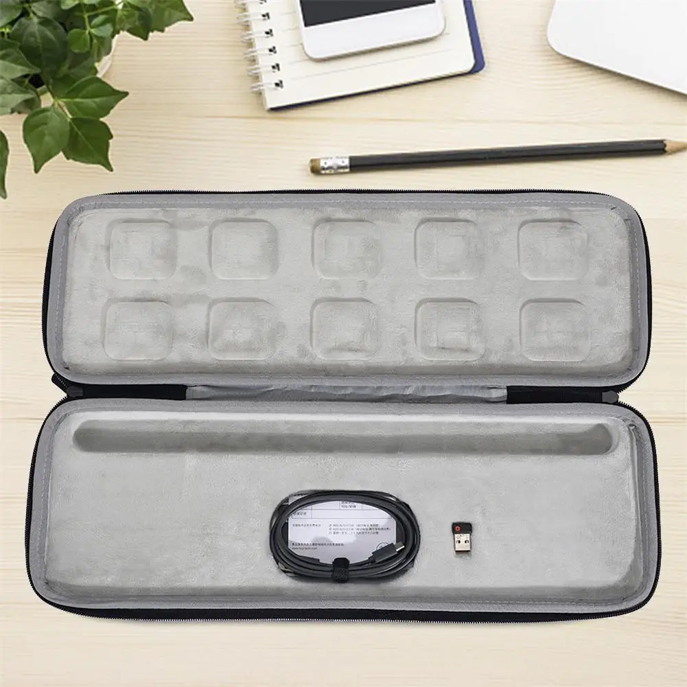 Neue Harte Tastatur Lagerung Fall Wasserdichte EVA Schutz Tasche Für Logitech MX Schlüssel Erweiterte Drahtlose Beleuchtete Tastatur