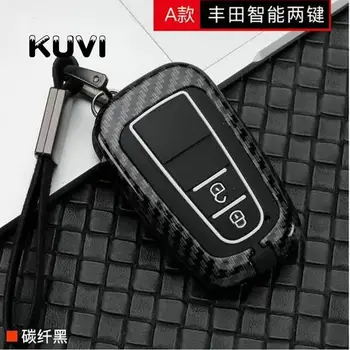 

Alloy Key Case For Toyota Camry CHR Corolla RAV4 Avalon Land Cruiser Prado Prius Remote Fob Cover 2 3 4 Button 2017 2018 2019
