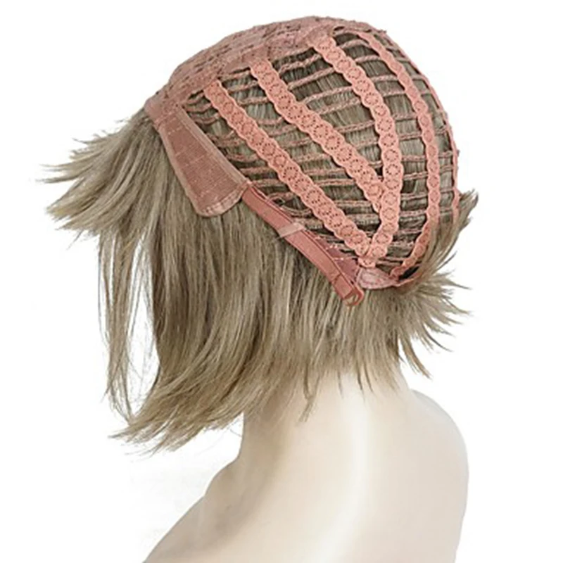 HAIRJOY женский парик из синтетических волос короткий прямой коричневый Боб Выделенные парики