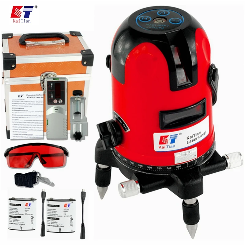 KaiTian Laser Level Receiver 2 Lines 2 Points Self Leveling 360 Rotary