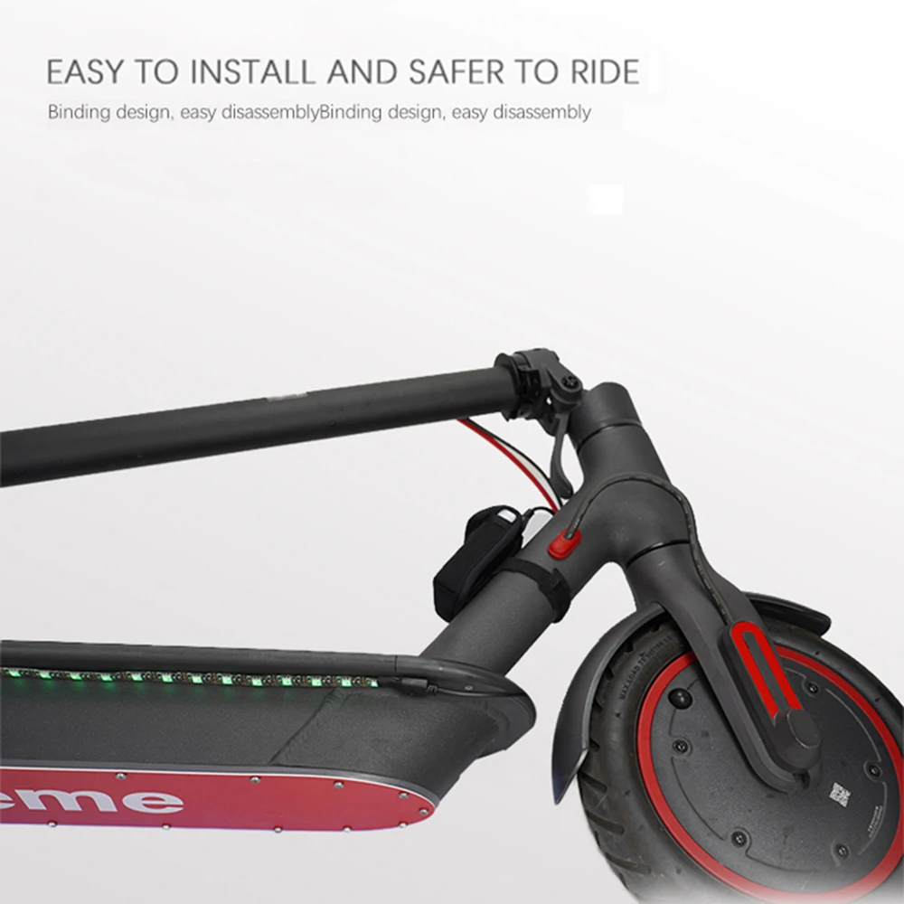 Skateboard Decorative Light for Xiaomi Mijia M365 Electric Scooter DIY Lamp Skateboard Universal Night Safety Foldable LED Strip
