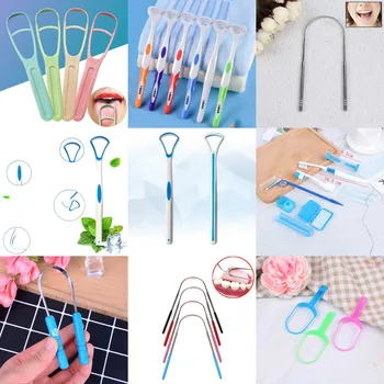 

1/3pc Soft Double-sided Tongue Cleaning Tooth Tongue Scraper Toothbrush Scraping Tongue Cleaner Tool Oral Hygiene Dental Care