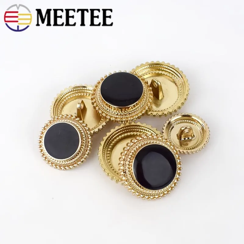 20 штук Meetee высокосортные металлические пуговицы 18/20/22/25 мм для Для мужчин Для женщин куртка Декор Пуговицами DIY Швейные Скрапбукинг ремесло D4-8