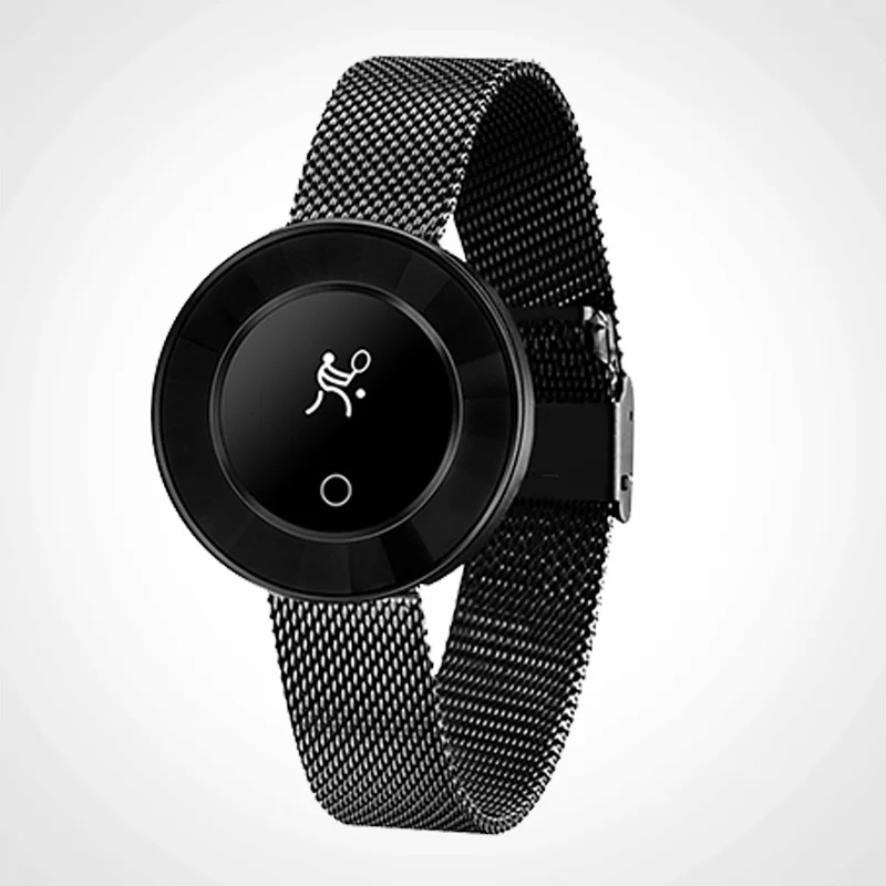 Steel Black Фитнес-браслет Daywemet с измерением давления умный браслет/браслет Ip68 фитнес-трекер женский датчик движения шагомер - Цвет: Steel Black