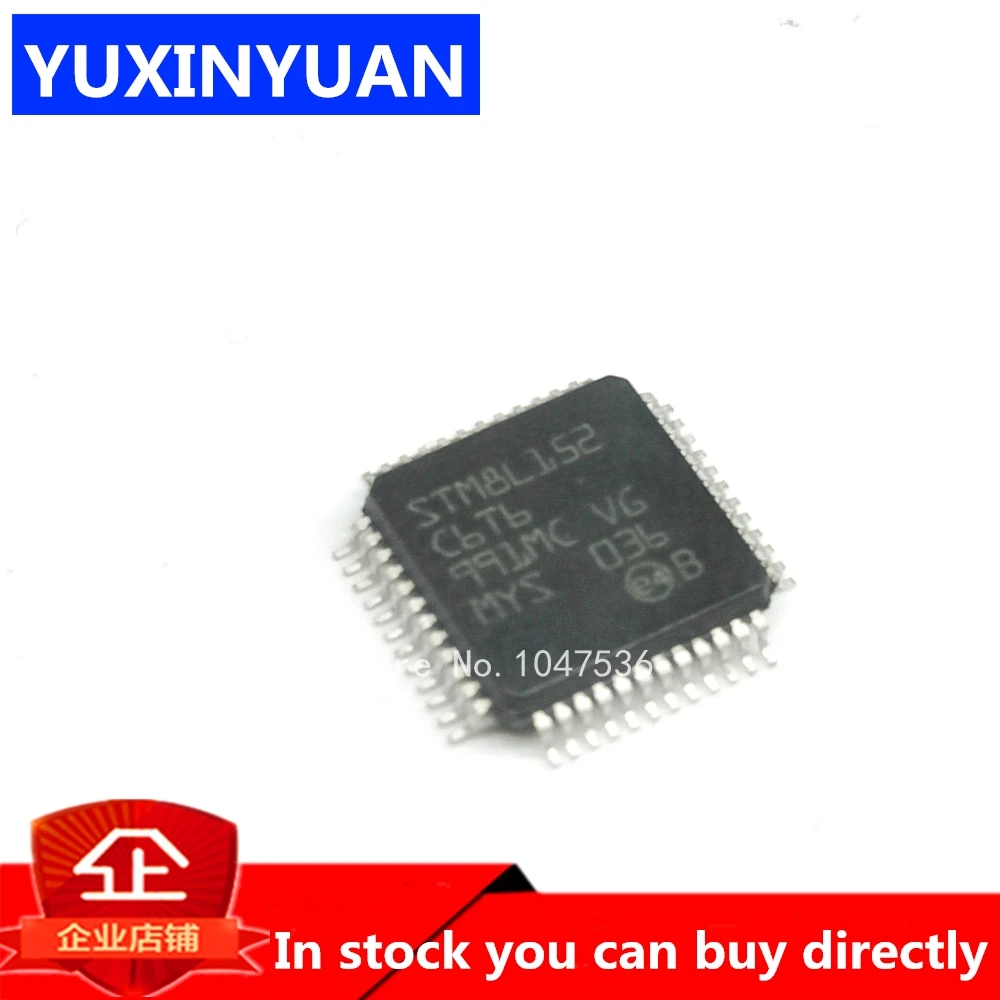 STM8L152C6T6 STM8L152C6 STM8L152 LQFP48 QFP48 1PCS 8-bit ultralow power MCU up to 32 KB Flash 1 Data EEPROM | Электронные