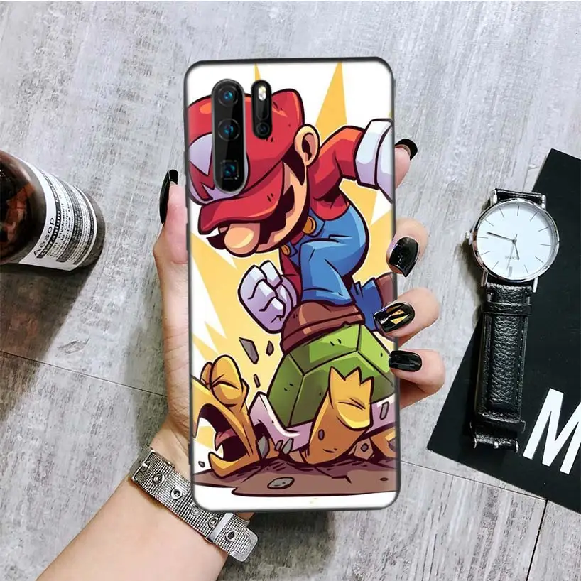 BA150-4 Супер Марио игра черный чехол для телефона huawei mate 30 20 10 P30 P20 P10 Pro Lite P Smart Z роскошный Coque Shell - Цвет: BA150-4