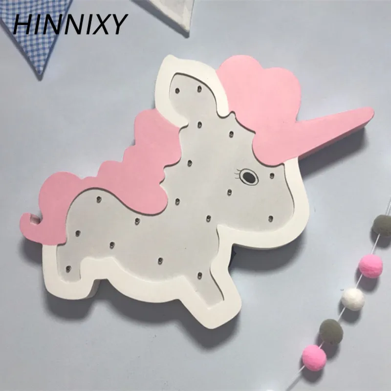Hinnixy прекрасный Ночной свет в форме животного светодиодный настольный светильник розовый синий Декор для спальни скандинавский стиль Домашний Светильник ing девушка романтические подарки
