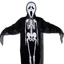 Хэллоуин Шар для макияжа штанги для одежды, для ночного клуба, Костюмы привидения с ужас Скелет мантии