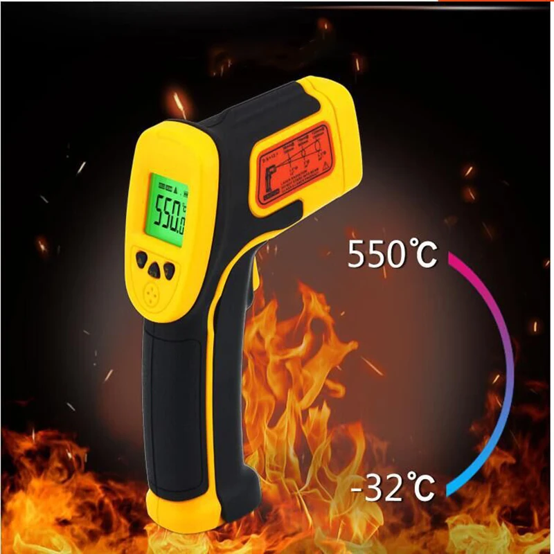 

Infrared Thermometer High Precision Thermometer Industrial Electronic Temperature AS530 Convenient Temperature Gun