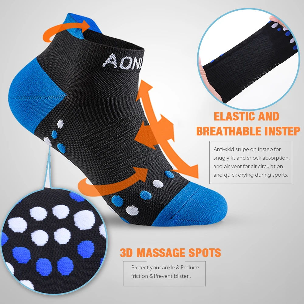 Absorbent Outdoor Socks Hiking Climbing Trekking Running Sports Socks Quick-dry Warm Low Cut Sock Cycling Socks Men Mount Sports