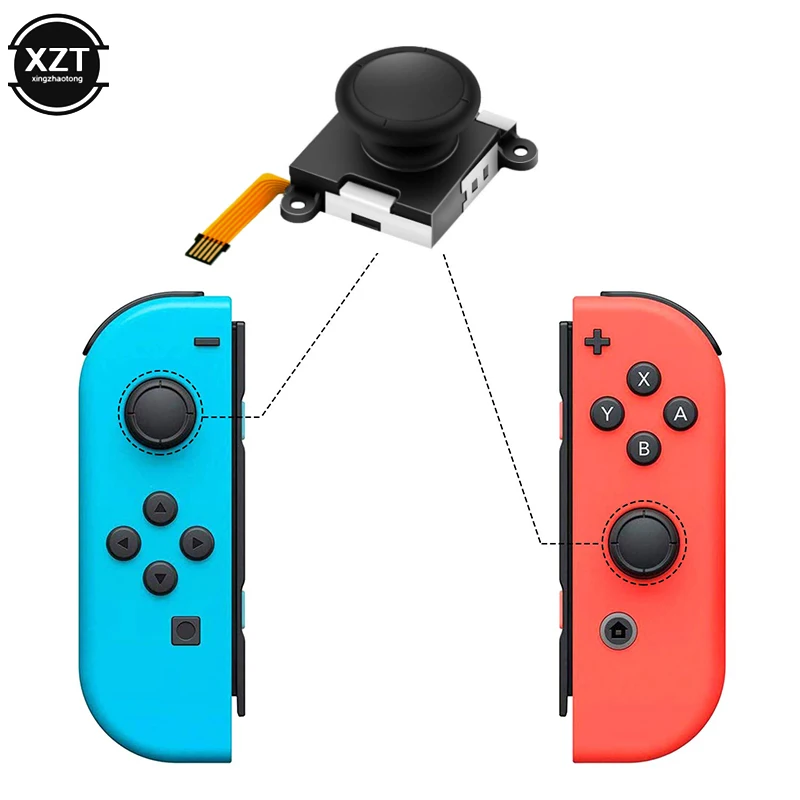 3D джойстик для Nintendo Switch joycon аналоговый набор инструментов ремонта регулятора с